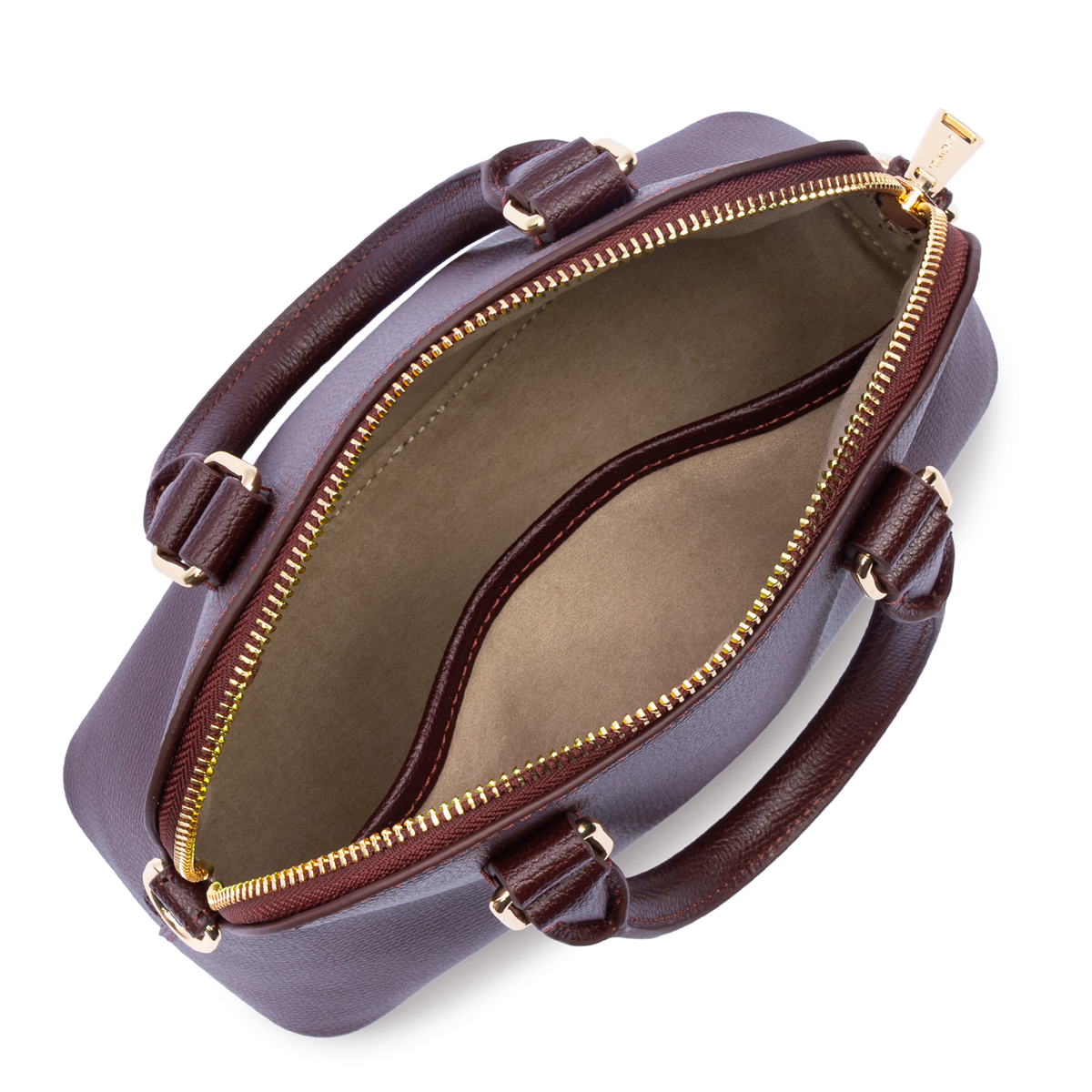 Bordeaux foncé - LANCASTER Sac demi lune Zippé M Sierra Jia