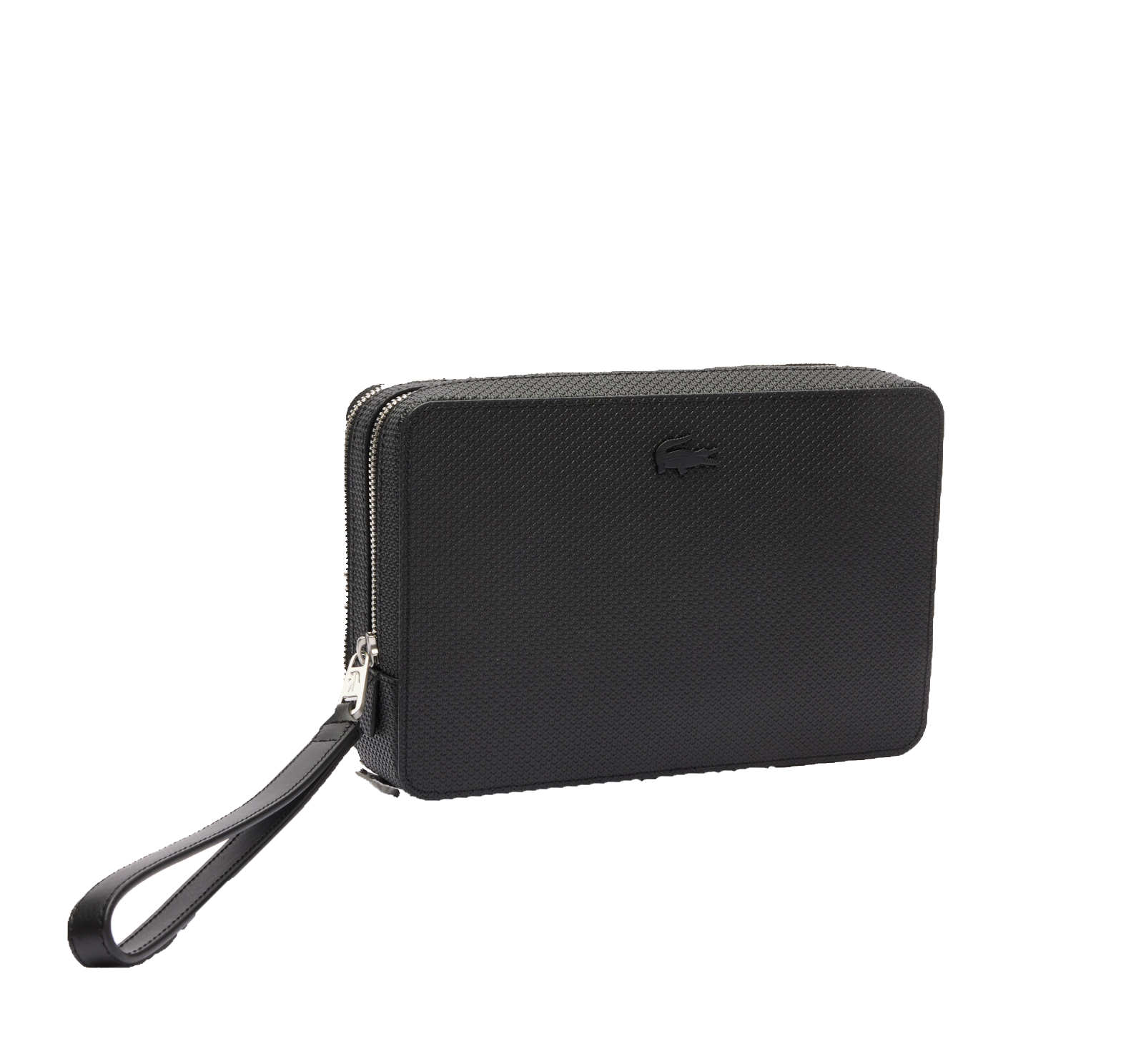 LACOSTE Trousse zippée Chantaco en cuir piqué