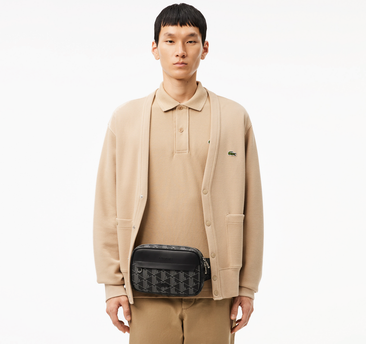 Lacoste Beige Banane Lacoste Rectangle LACOSTE Sac Banane The