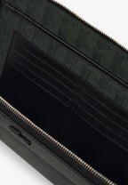 Noir - LACOSTE Pochette Chantaco en cuir