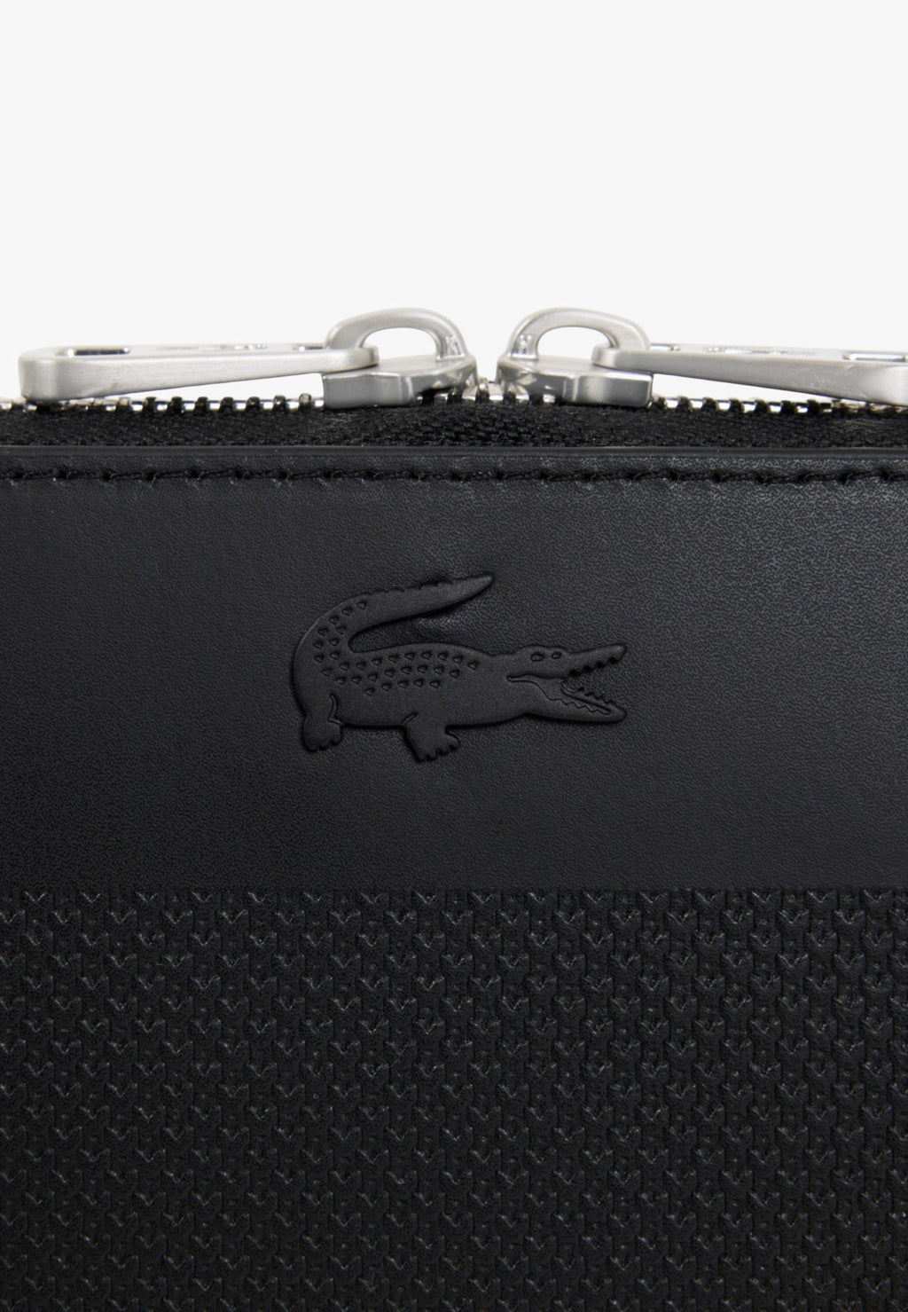 Noir - LACOSTE Pochette Chantaco en cuir