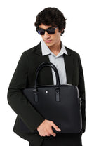 Noir - LACOSTE Sac ordinateur Langon en Petit Piqué