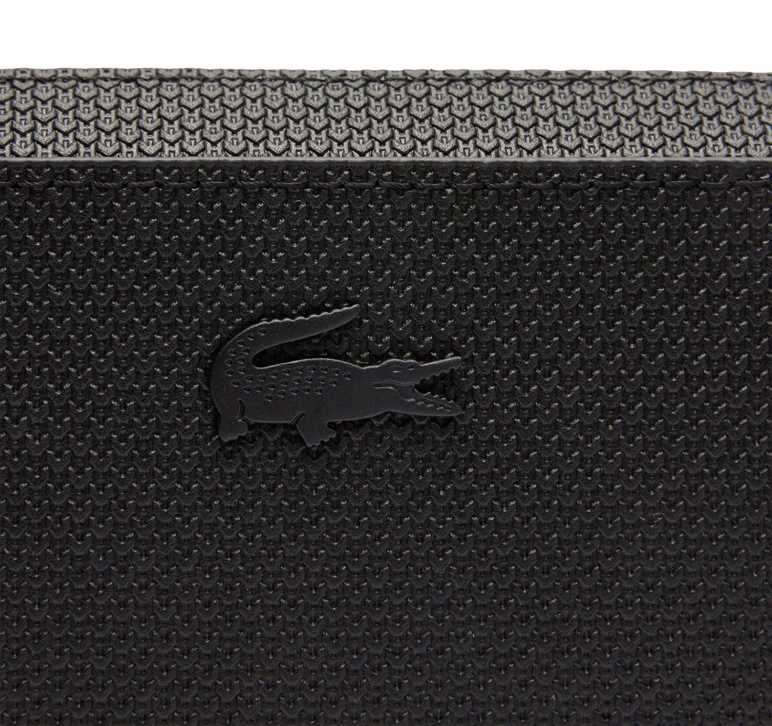 LACOSTE Trousse zippée Chantaco en cuir piqué