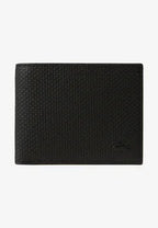 LACOSTE PORTEFEUILLE CHANTACO EN CUIR PIQUÉ EMBOSSÉ UNI 3 CARTES