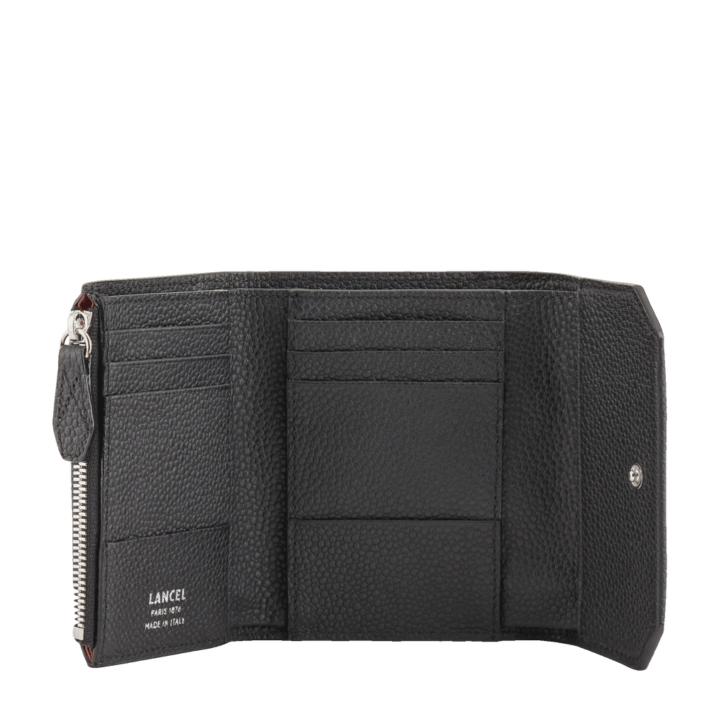 Noir - LANCEL Portefeuille compact médium à rabat Ninon