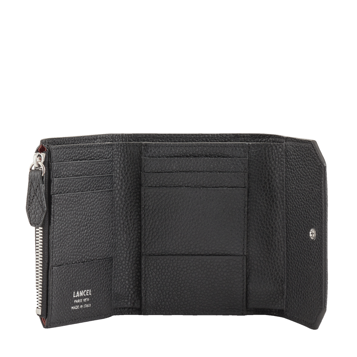 Noir - LANCEL Portefeuille compact médium à rabat Ninon