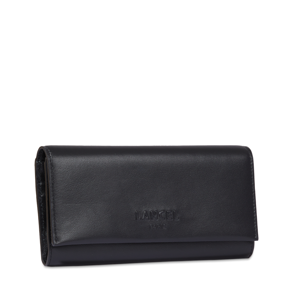 Noir - LANCEL Portefeuille long à rabat Billie