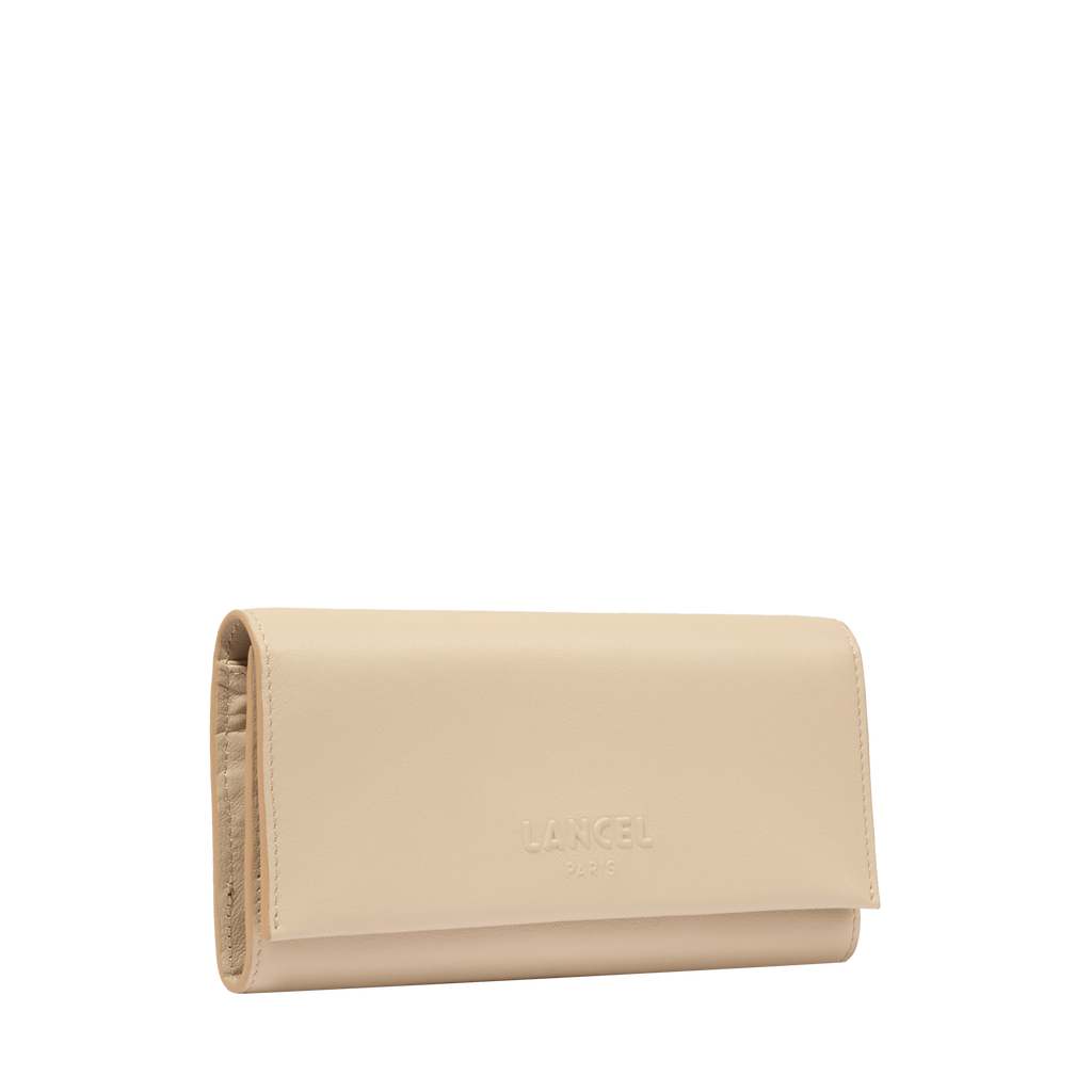 Beige - LANCEL Portefeuille long à rabat Billie