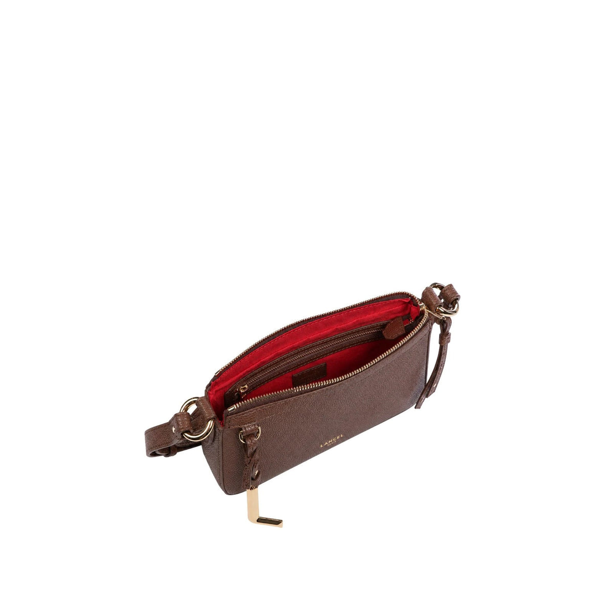 Noix de coco - LANCEL Petit sac à bandoulière zippé Faubourg