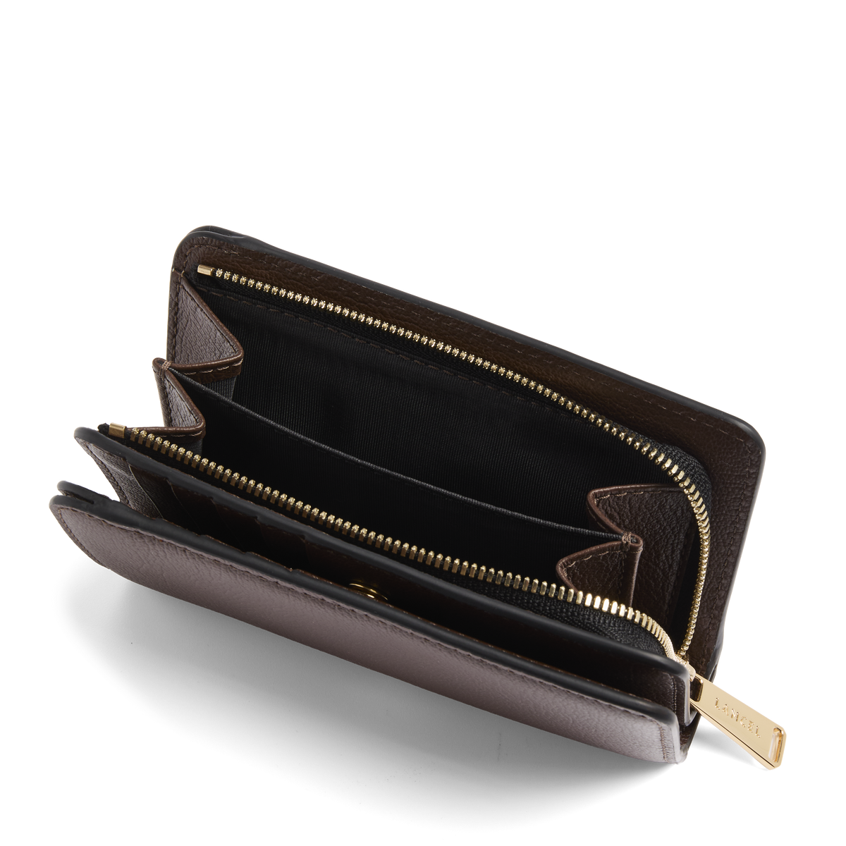 Noix de coco - LANCEL Portefeuille zippé rectangulaire
