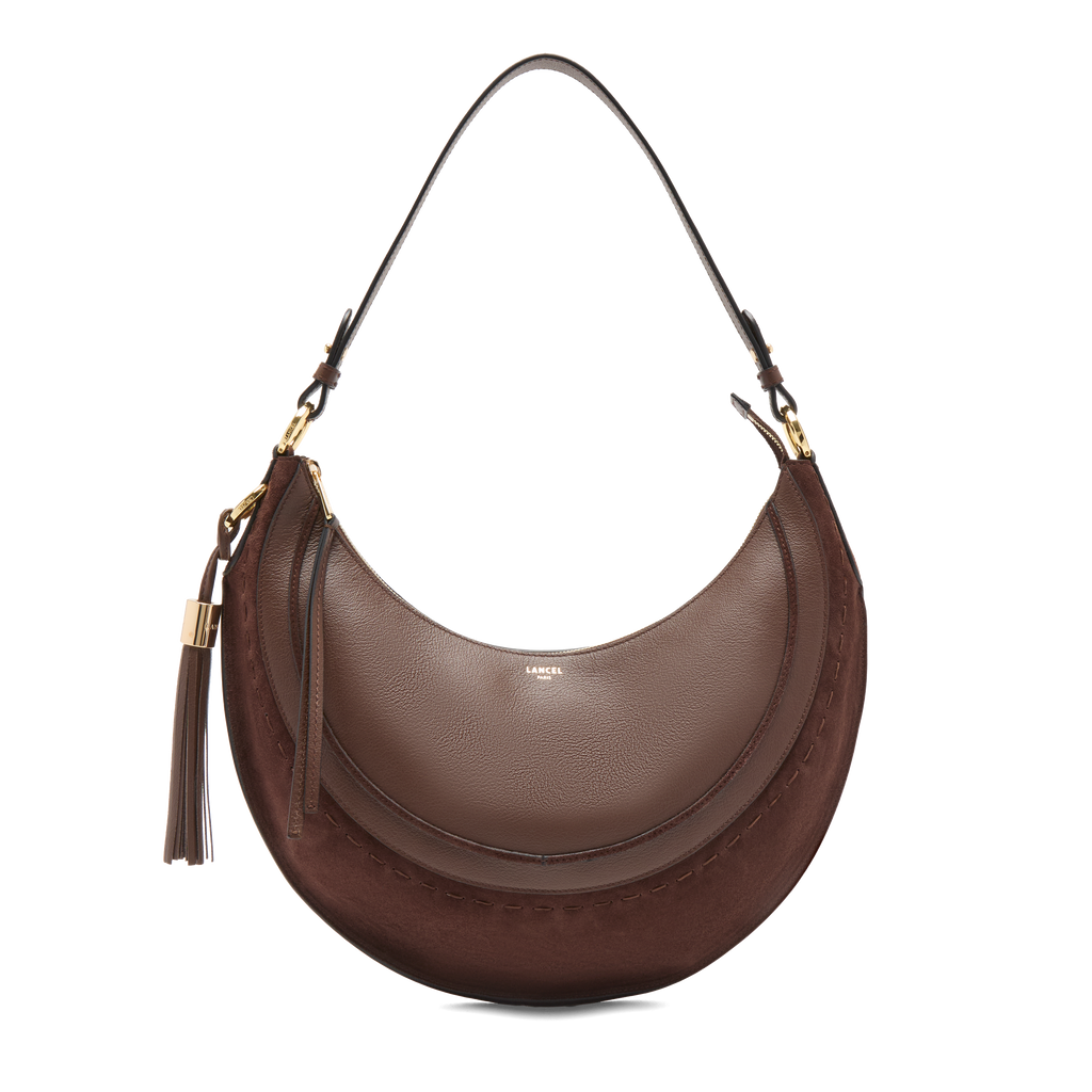 Noix de coco - LANCEL Sac hobo zippé M