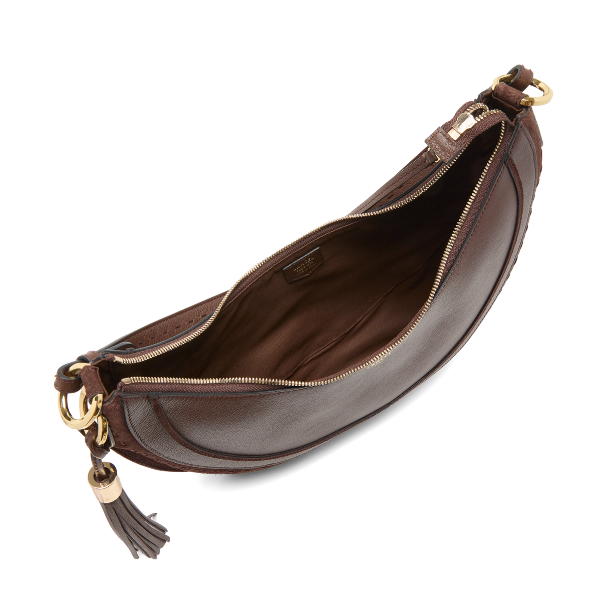 Noix de coco - LANCEL Sac hobo zippé M