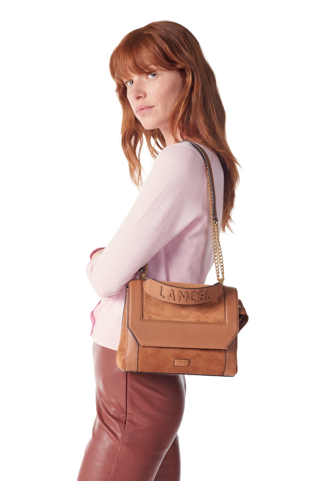 Camel - LANCEL Sac à rabat M