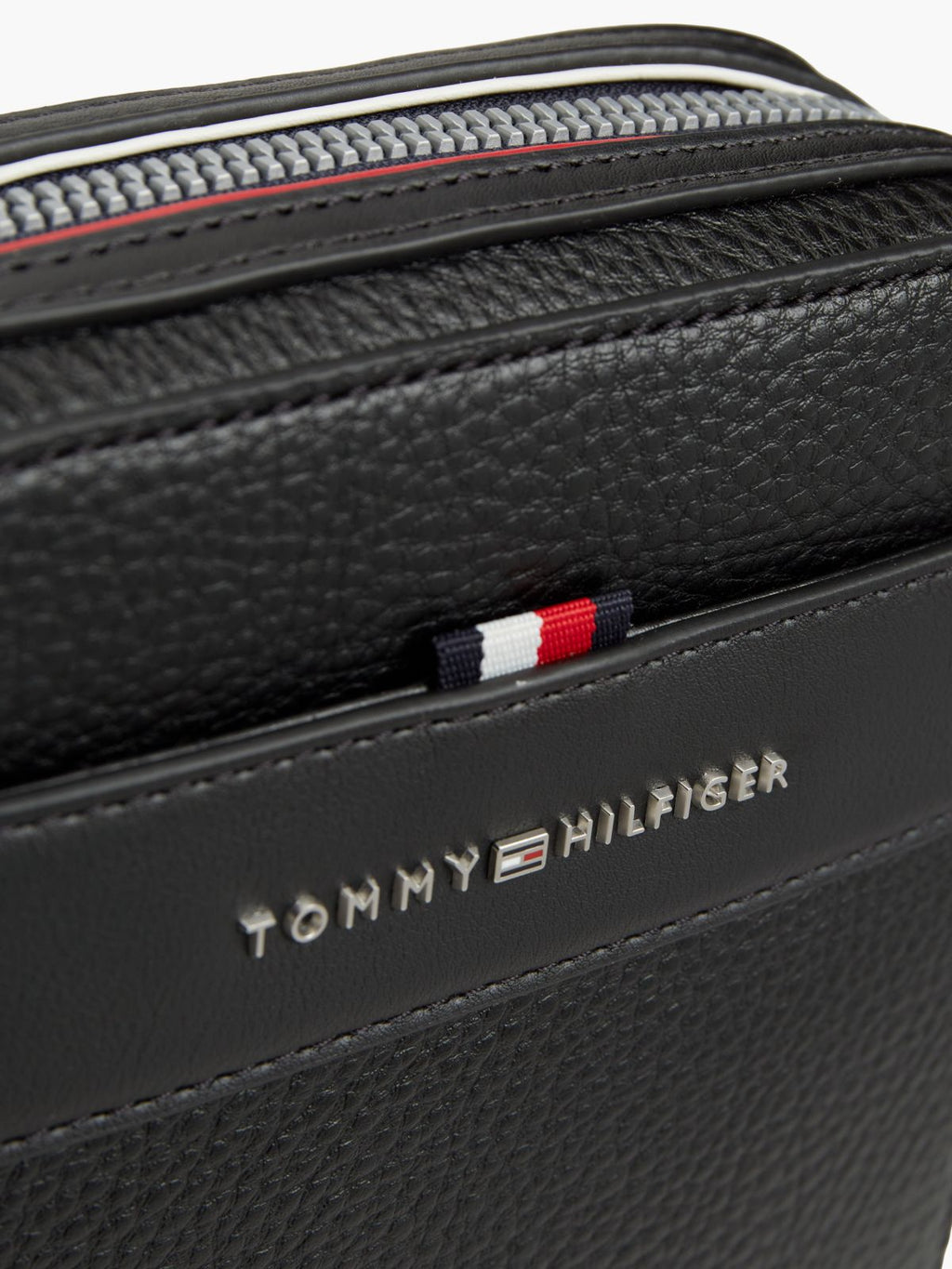 Noir - TOMMY HILFIGER Mini sac reporter TH Central texturé