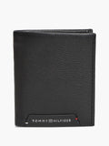 Noir - TOMMY HILFIGER Portefeuille trois volets TH Corporate en cuir