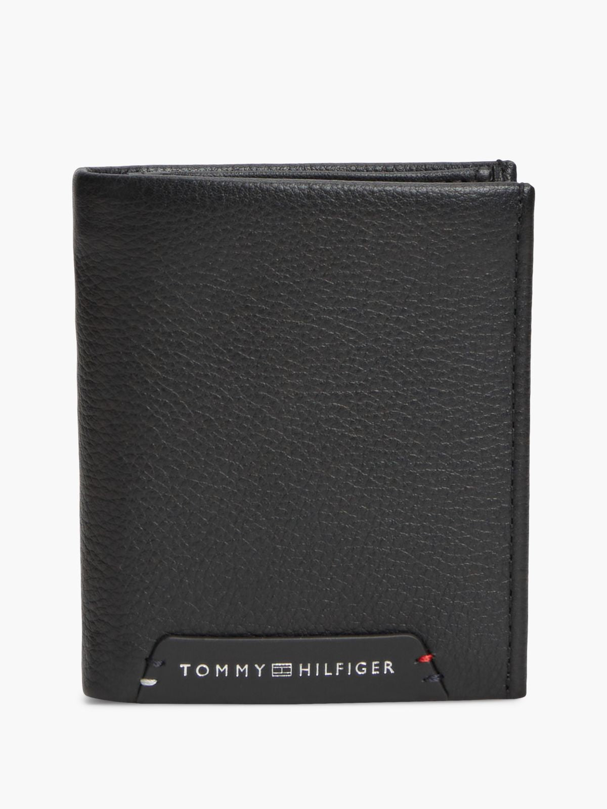 Noir - TOMMY HILFIGER Portefeuille trois volets TH Corporate en cuir