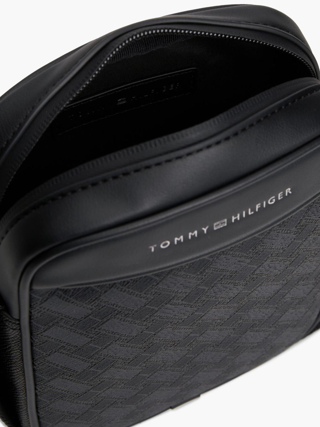 Noir - TOMMY HILFIGER Mini sac reporter TH Modern monogramme