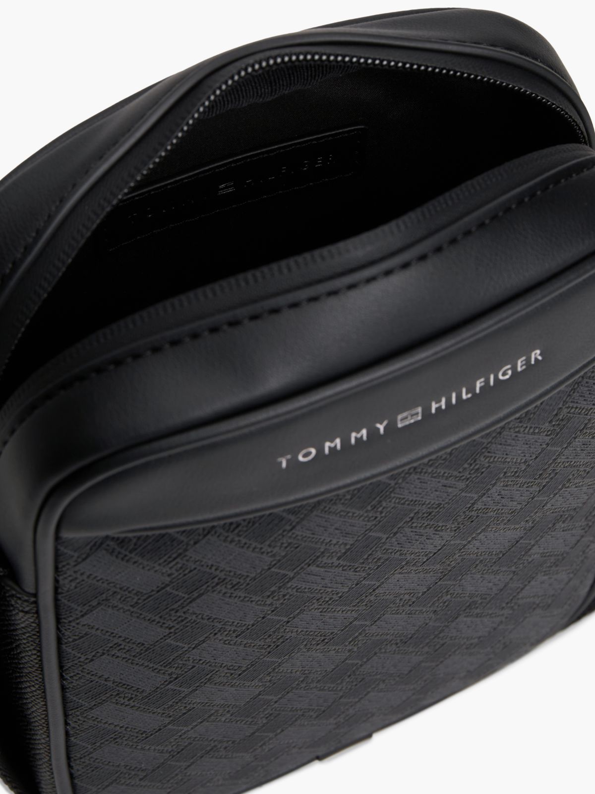 Noir - TOMMY HILFIGER Mini sac reporter TH Modern monogramme