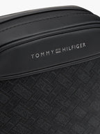 Noir - TOMMY HILFIGER Mini sac reporter TH Modern monogramme