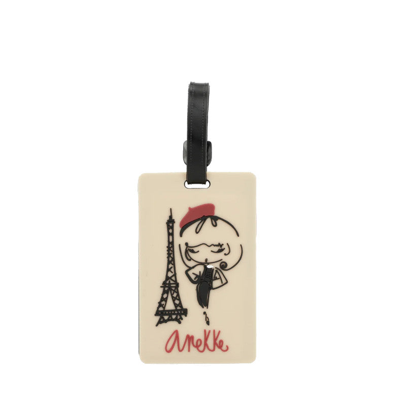ANEKKE Étiquette de bagage Mademoiselle