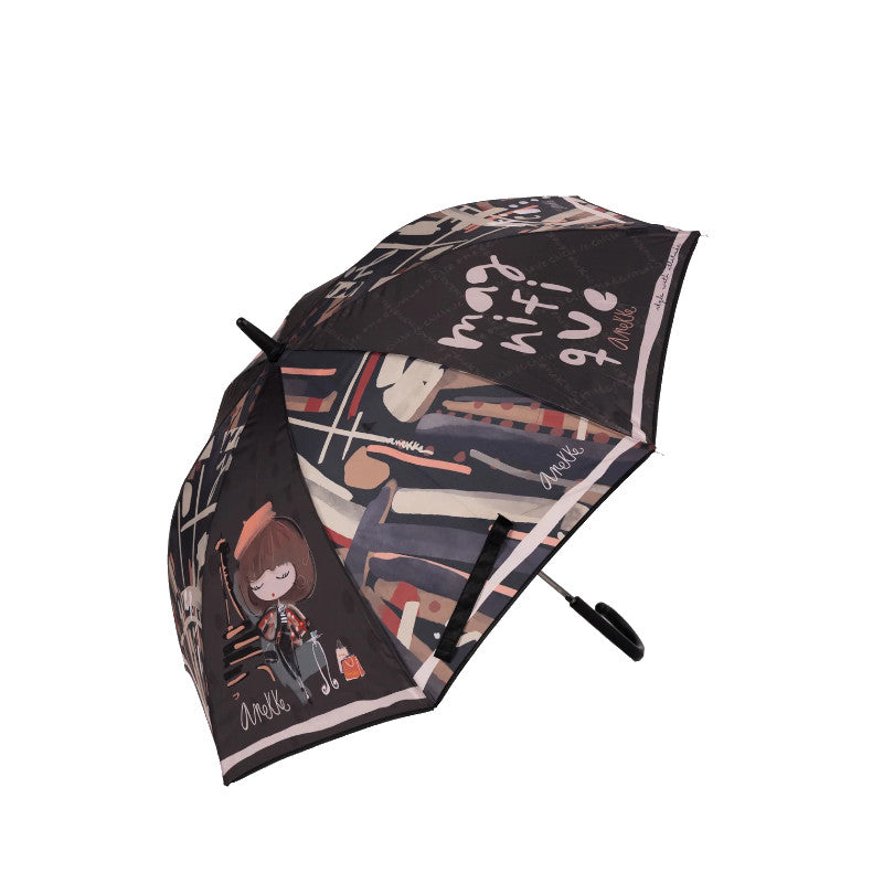 ANEKKE Parapluie canne Mademoiselle