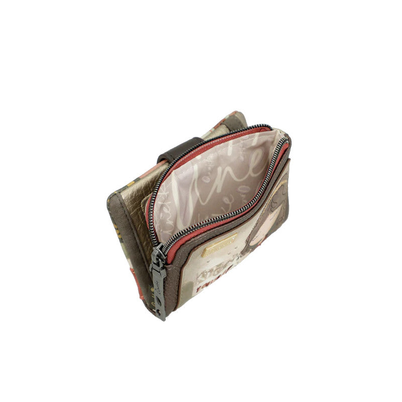 ANEKKE Porte-monnaie moyen flexible RFID Muse