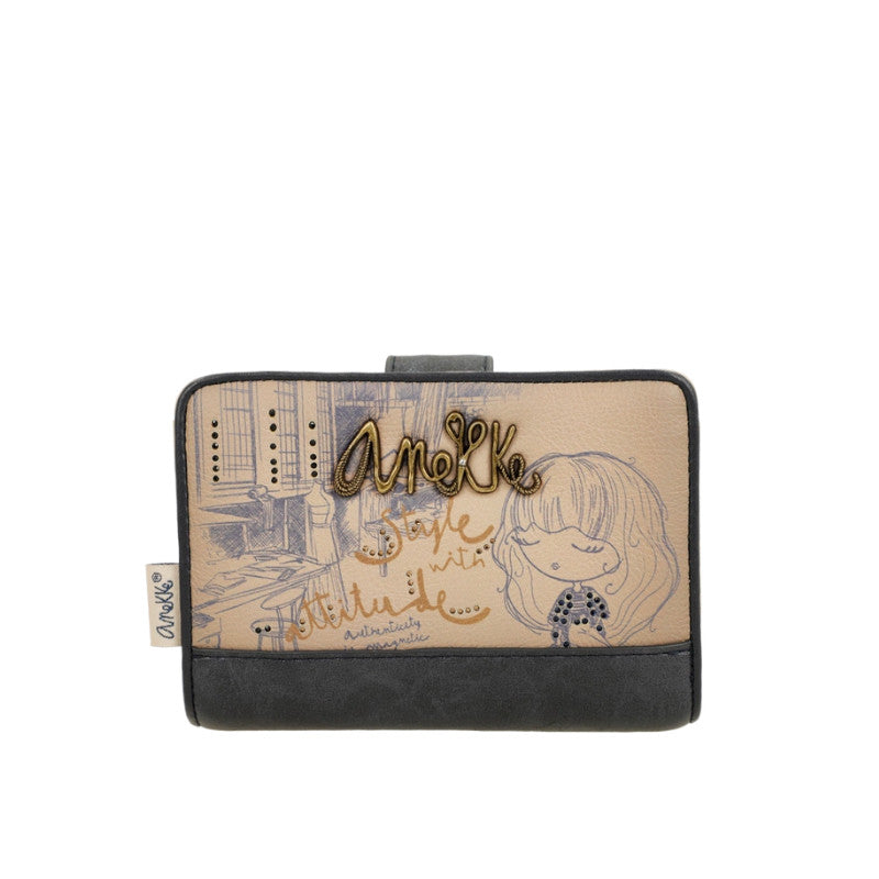 ANEKKE Portefeuille RFID moyen Studio