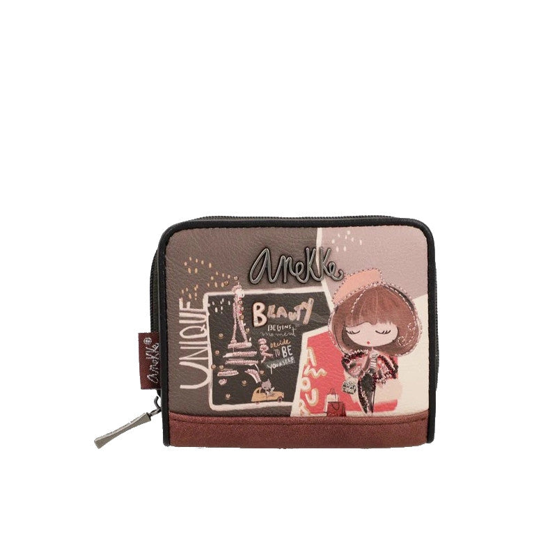 ANEKKE Portefeuille RFID petit Mademoiselle