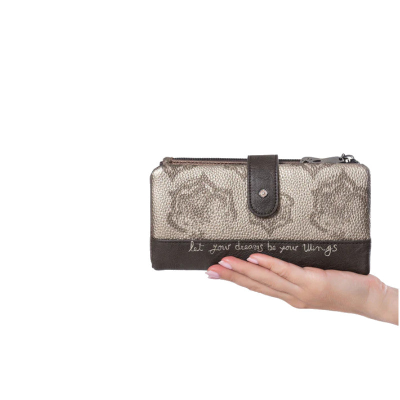 ANEKKE Portefeuille souple RFID grand Real