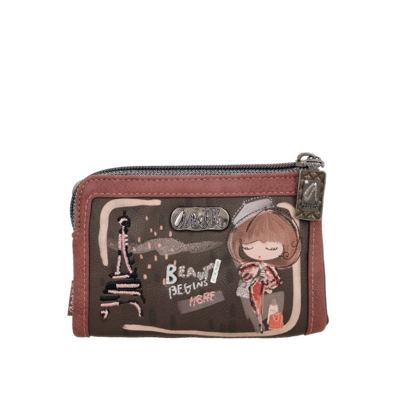 ANEKKE Portefeuille souple RFID moyen Mademoiselle