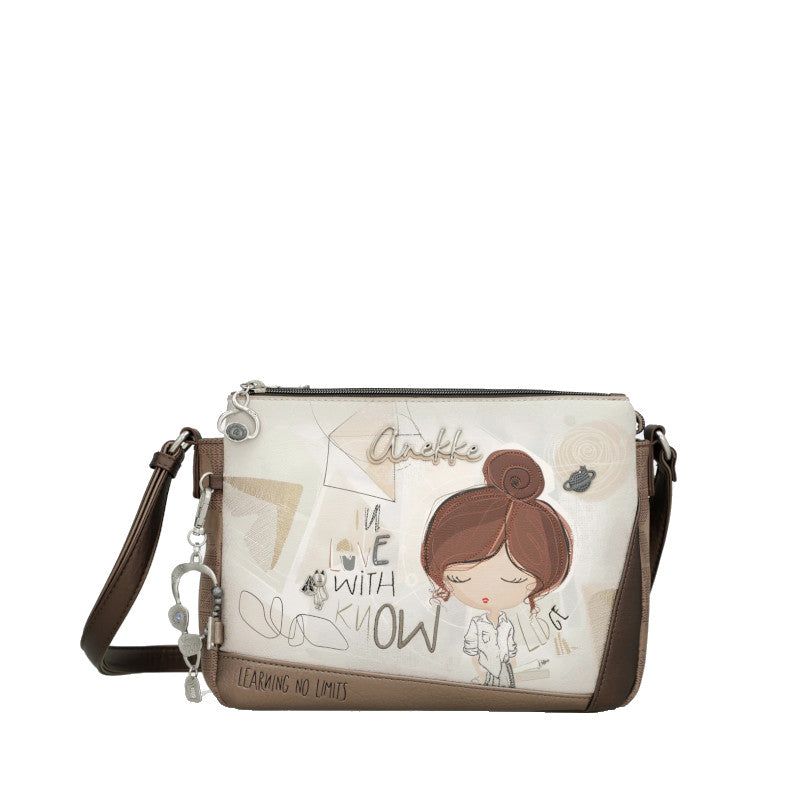 ANEKKE Sac à bandoulière Sophia à 3 compartiments