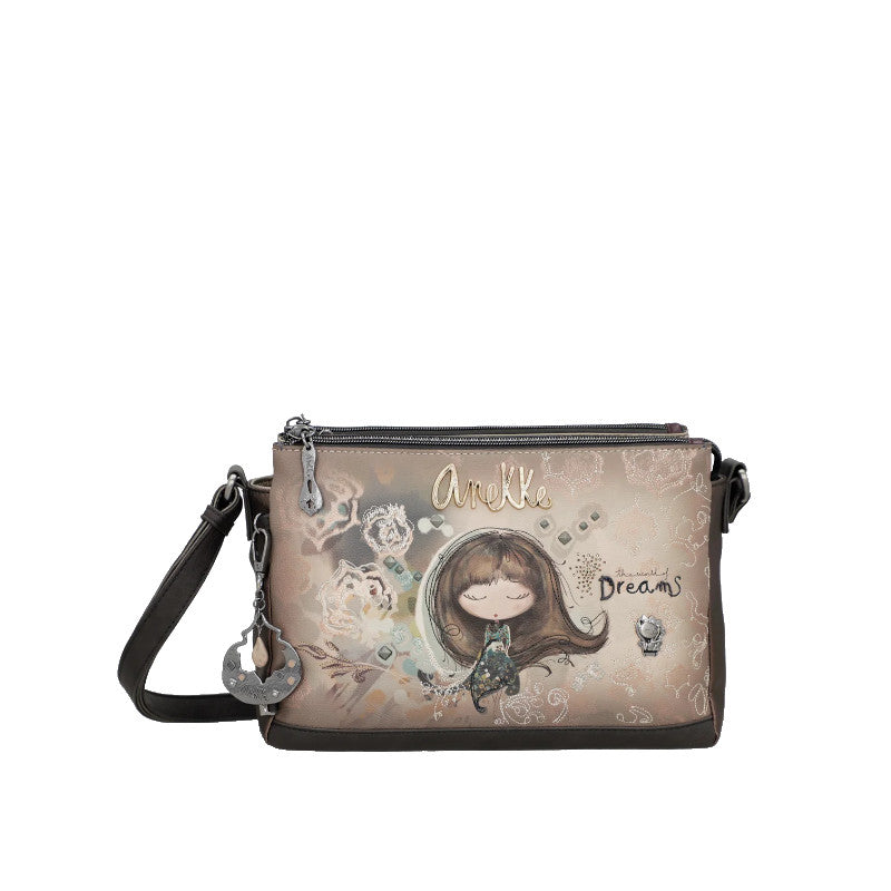 ANEKKE Sac à bandoulière à motifs 3 compartiments Real