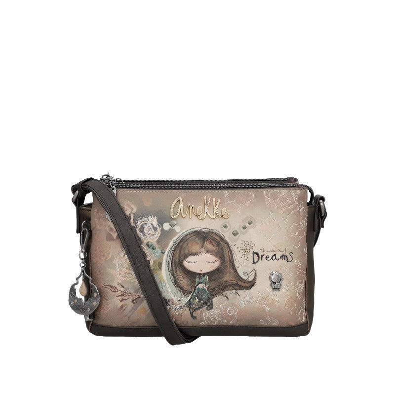 ANEKKE Sac à bandoulière à motifs 3 compartiments Real