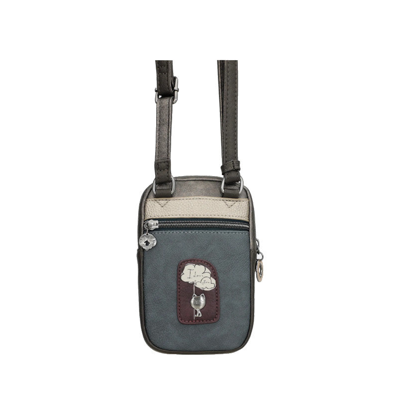 ANEKKE Sac à bandoulière mini avec poche Real