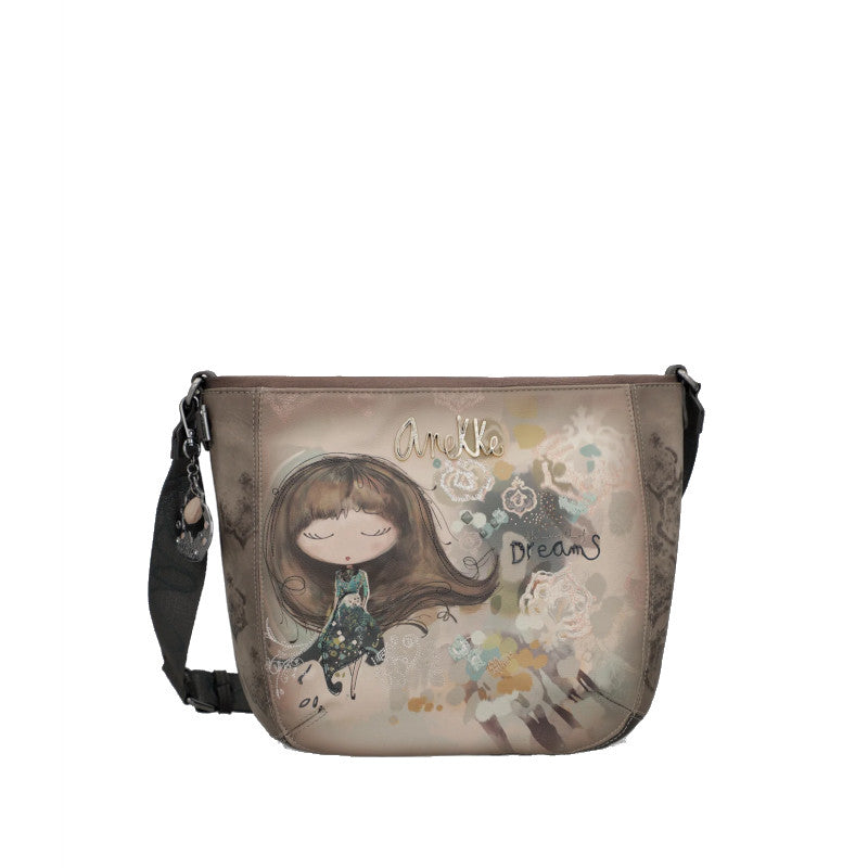 ANEKKE Sac à bandoulière ovale moyen Real
