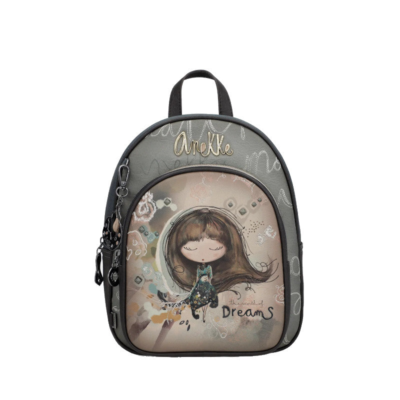ANEKKE Sac à dos avec poche devant Real