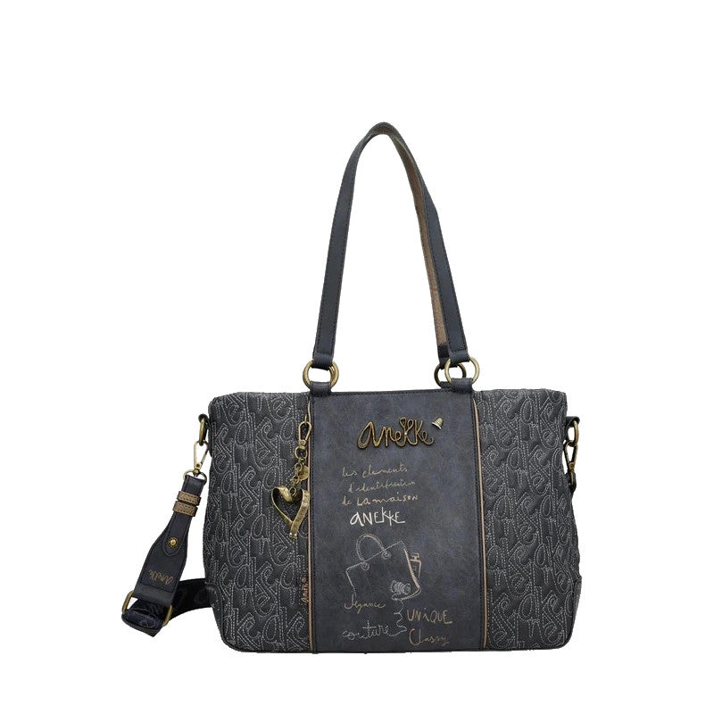 ANEKKE Sac à main Mademoiselle boutique à anse courte et bandoulière