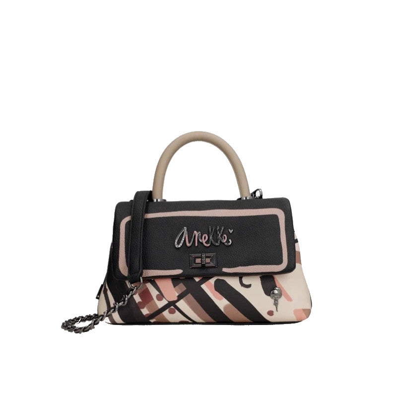 ANEKKE Sac à main avec anse et bandoulière petit Parisian