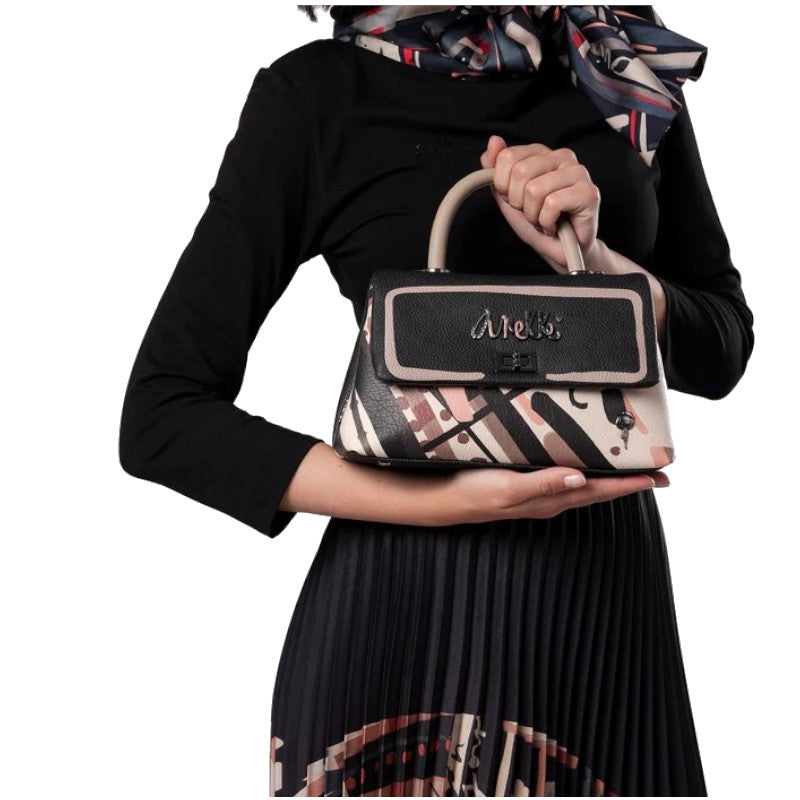 ANEKKE Sac à main avec anse et bandoulière petit Parisian