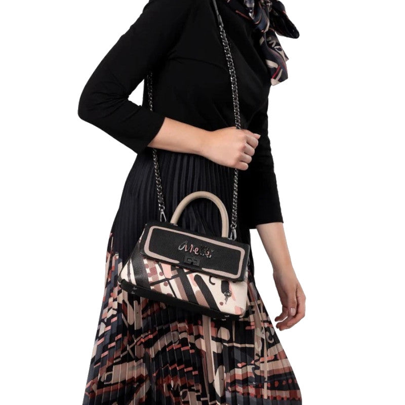 ANEKKE Sac à main avec anse et bandoulière petit Parisian