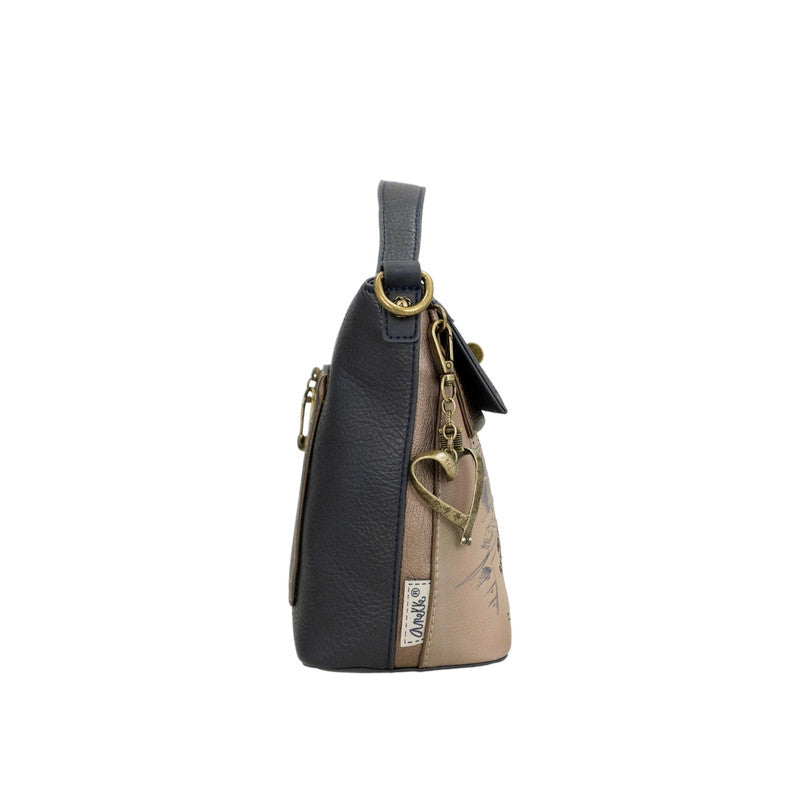 ANEKKE Sac bandoulière à rabat et anse Studio
