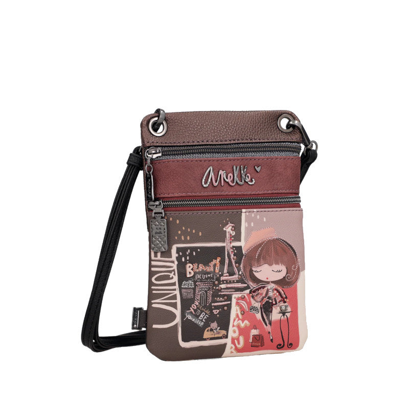 ANEKKE Sac bandoulière mini 2 compartiments Mademoiselle