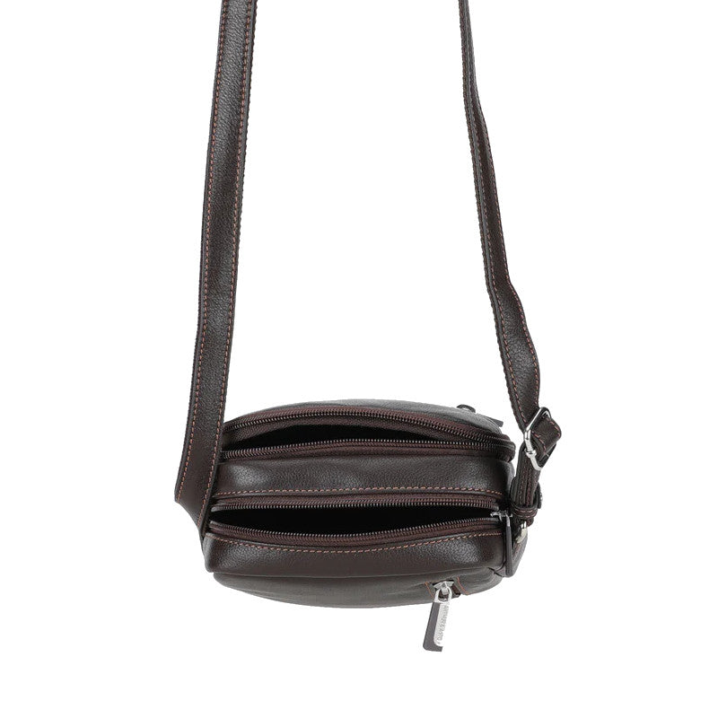 ARTHUR ET ASTON Sac travers moyen modèle cuir Dorian