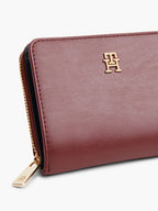 Bordeaux - TOMMY HILFIGER Portefeuille zippé à rabat Hilfiger Icon
