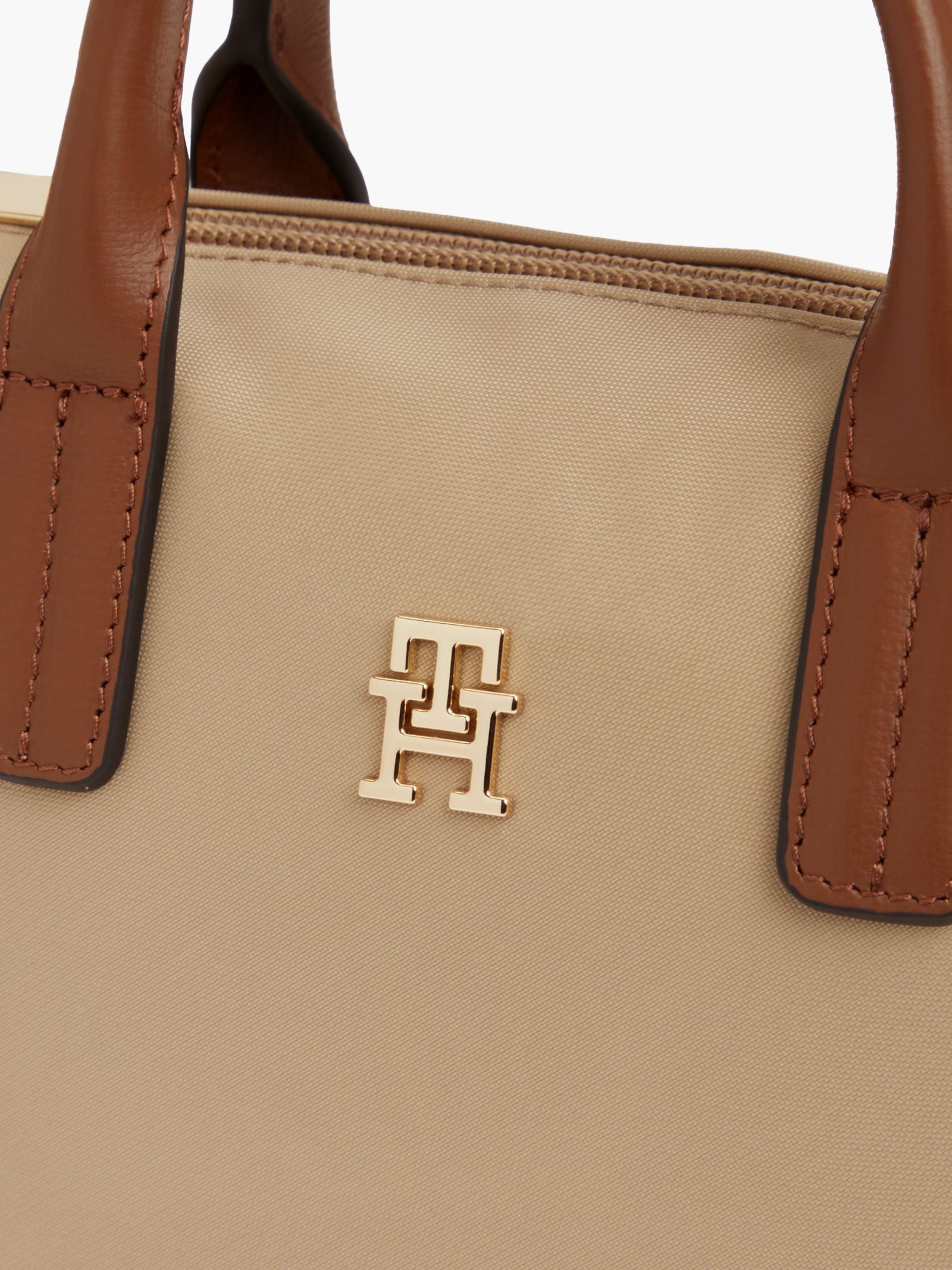 Beige - Tommy Hilfiger Popette Micro Tote