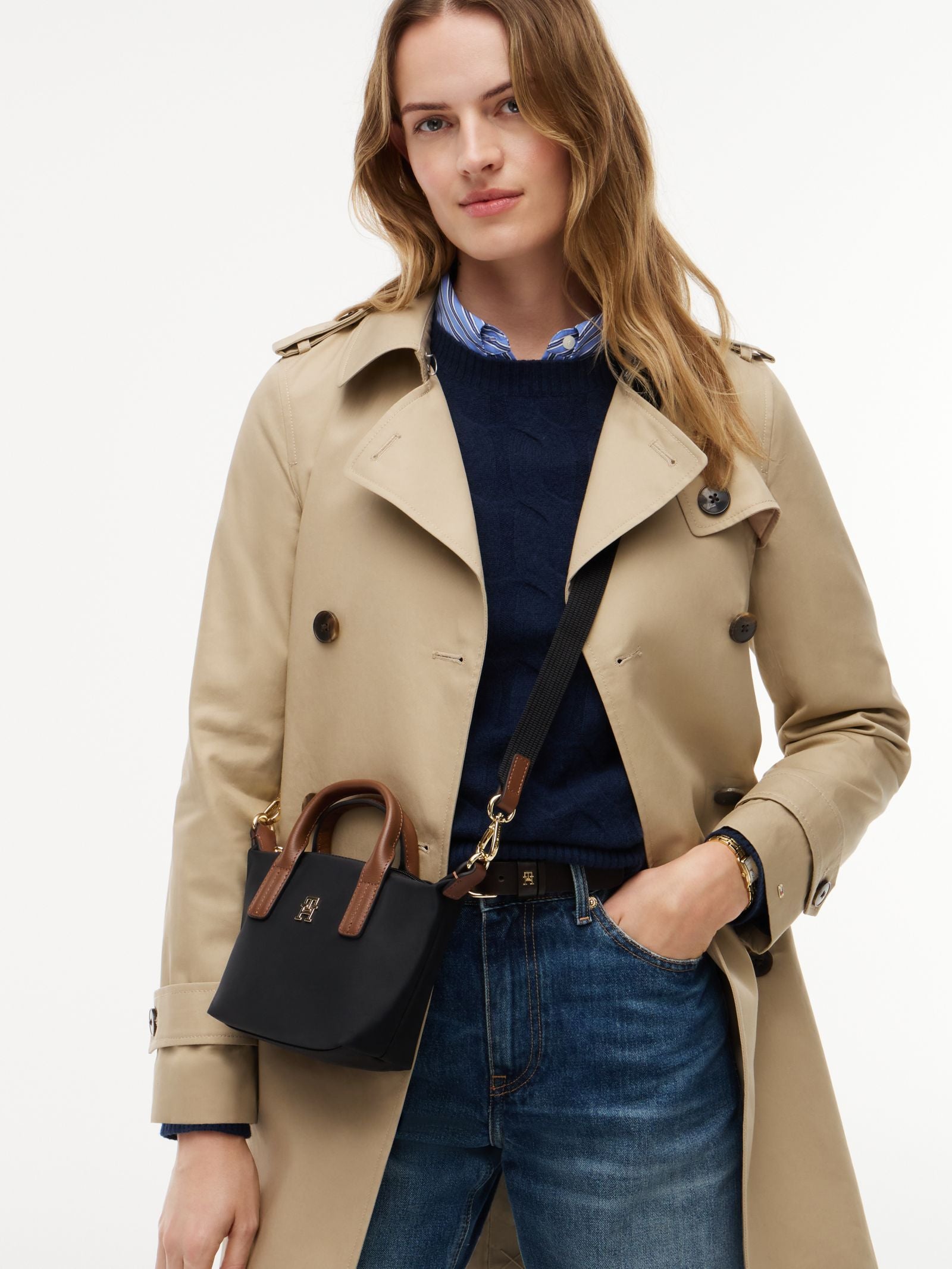 Noir - Tommy Hilfiger Popette Micro Tote