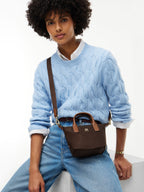 Marron - Tommy Hilfiger Popette Micro Tote