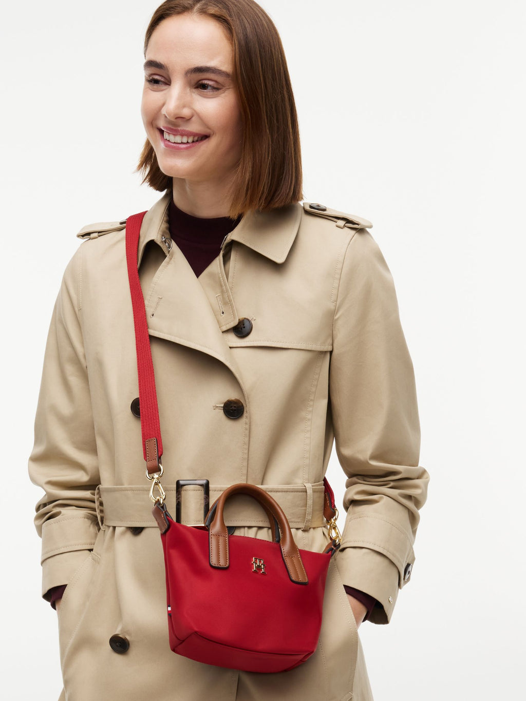 Rouge - Tommy Hilfiger Popette Micro Tote