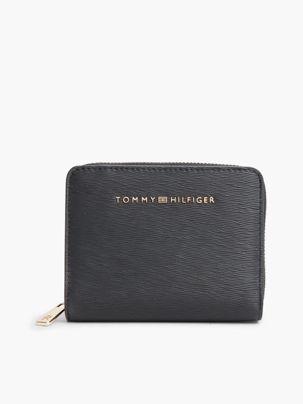 TOMMY HILFIGER Portefeuille zippé à rabat TH Modern Noir