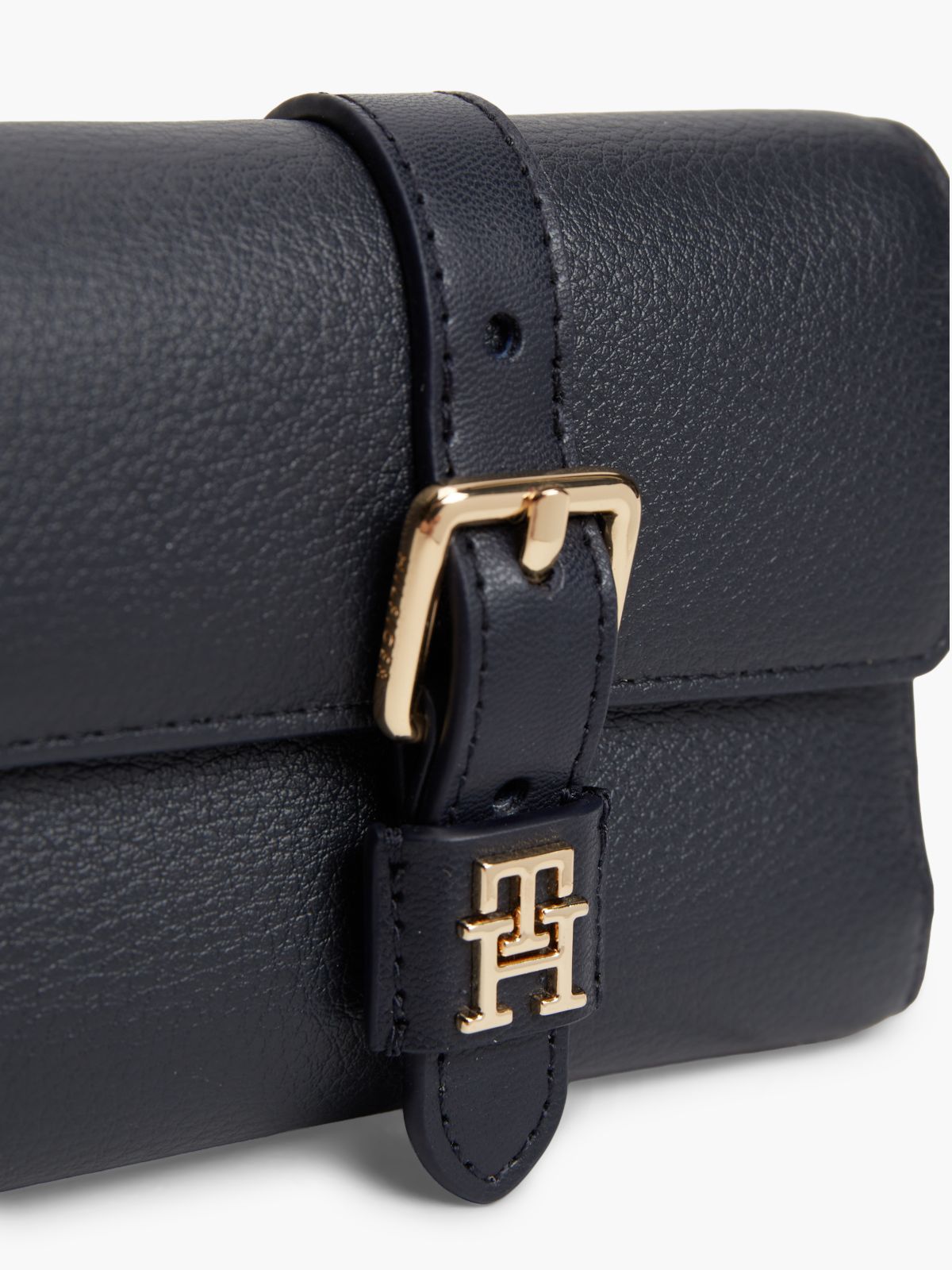 Bleu marine - TOMMY HILFIGER Portefeuille à rabat et boucle TH